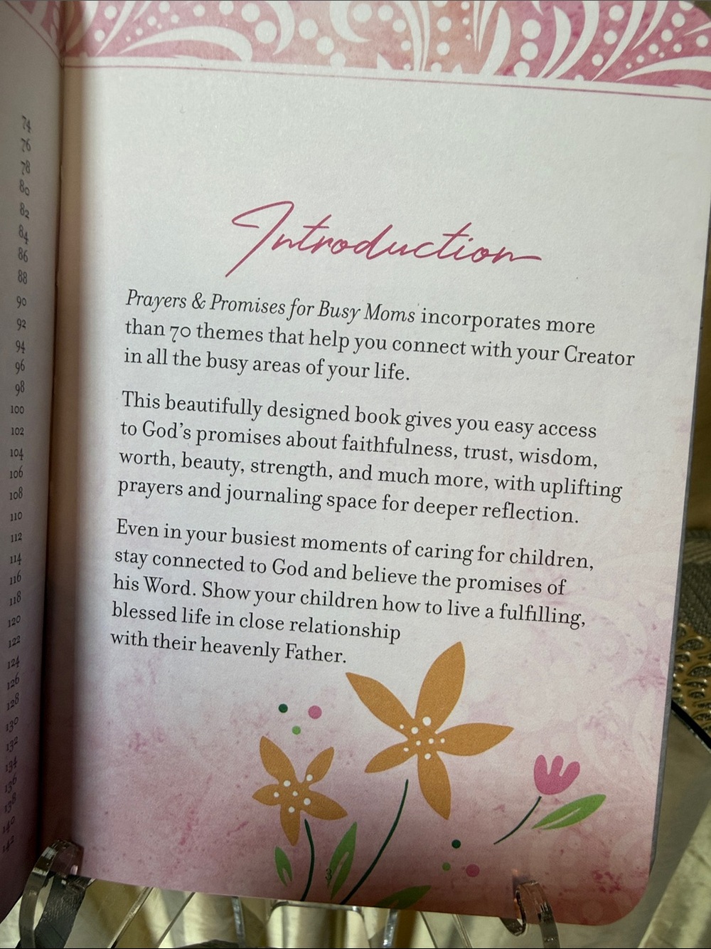 Prayers & Promises for Busy Moms Journal - Gray with Pink & Green Floral - Picture 4 of 7